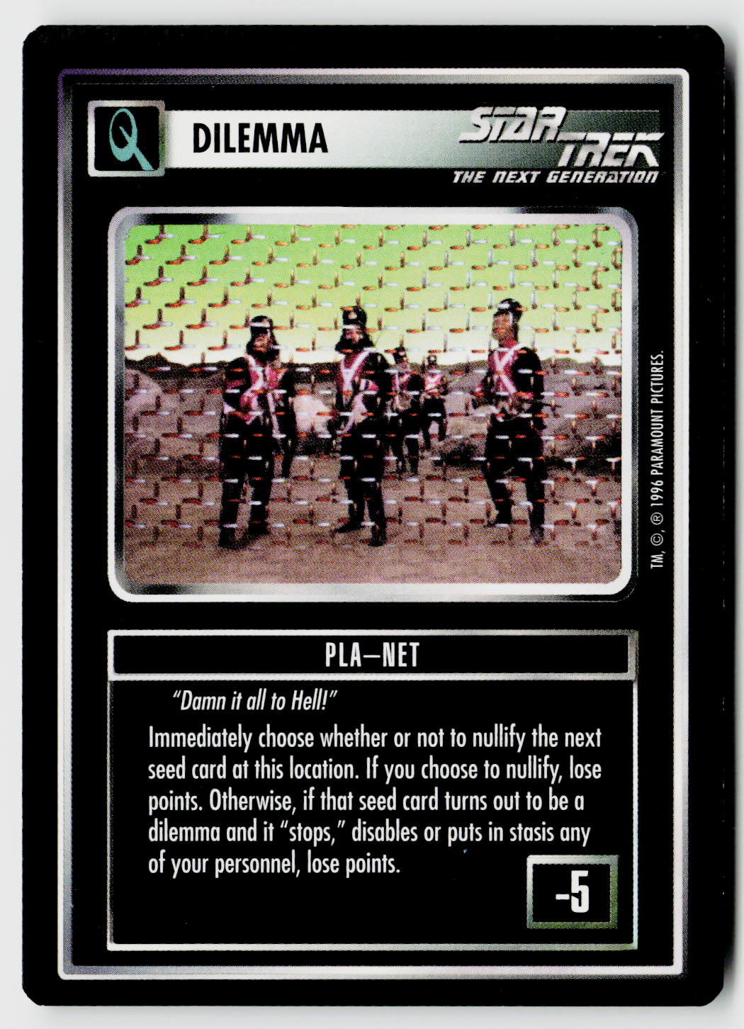 Star Trek The Next Generation CCG | Q Continuum | Pla-Net | Common