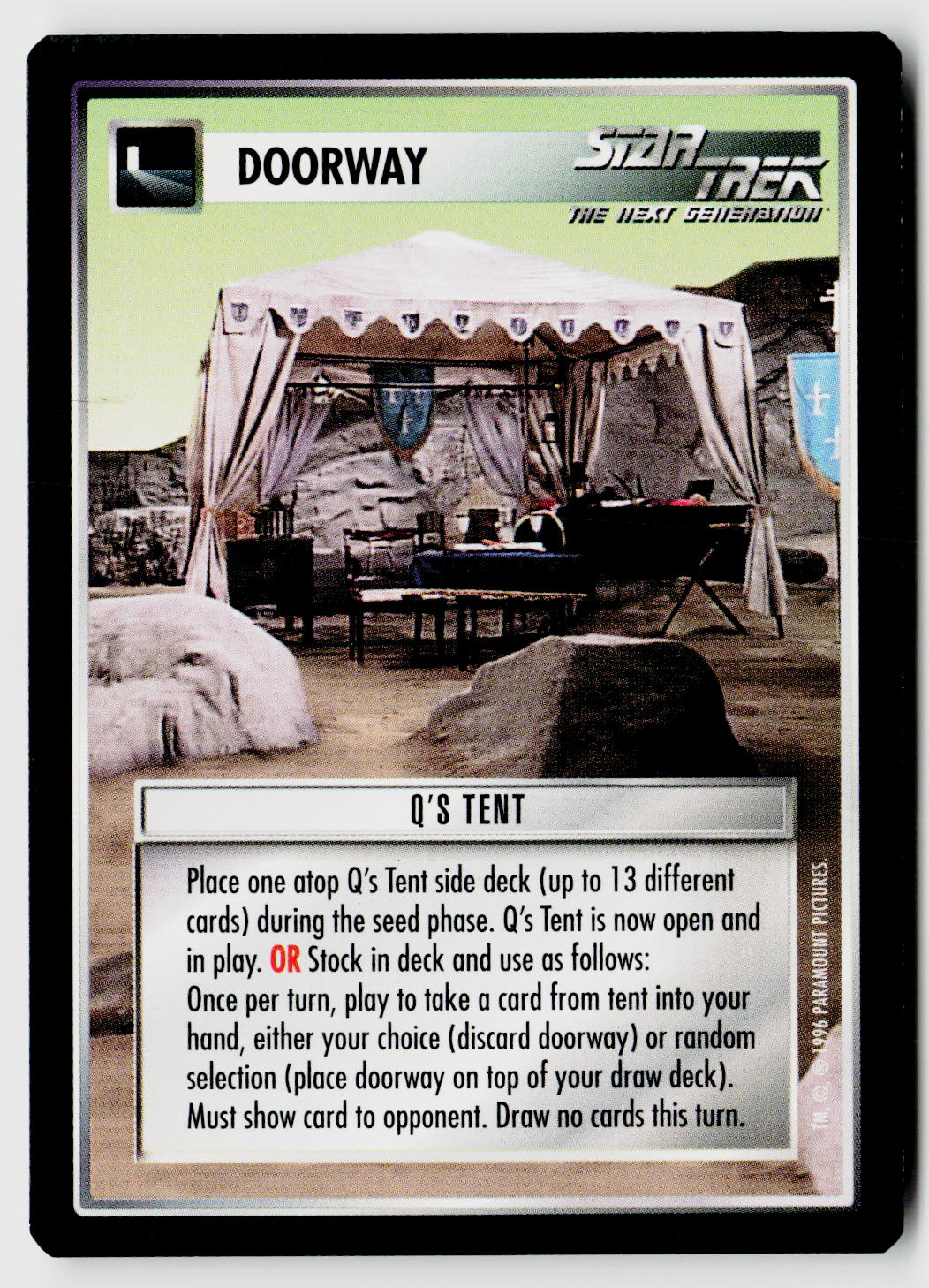 Star Trek The Next Generation CCG | Q Continuum | Q's Tent | Common