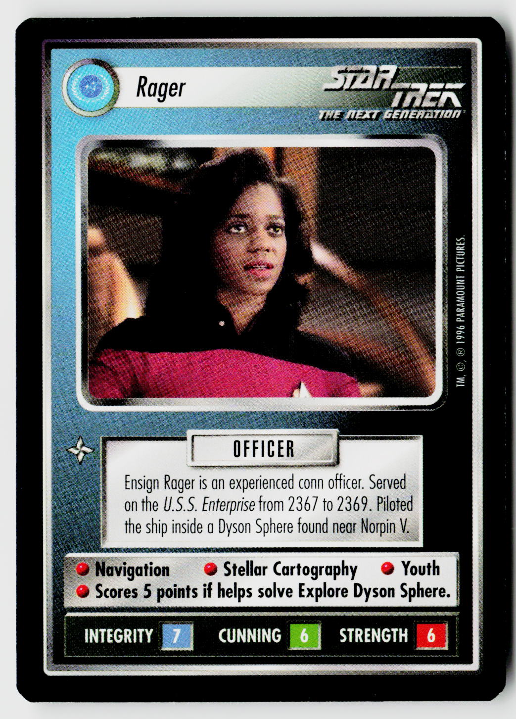 Star Trek The Next Generation CCG | Q Continuum | Rager | Uncommon