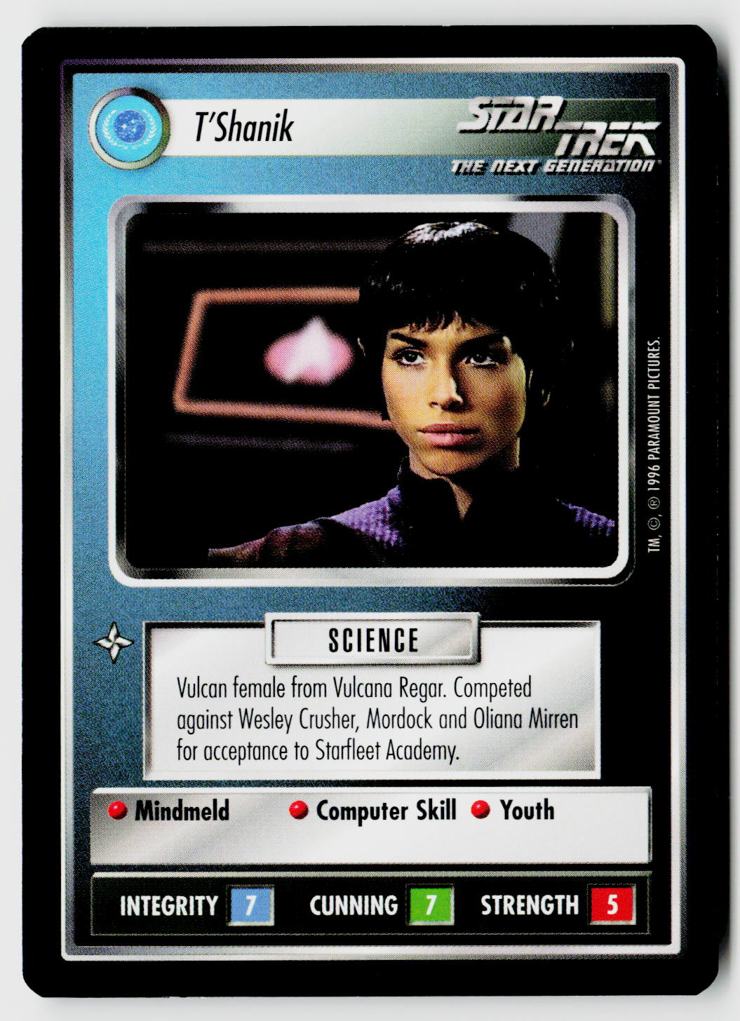 Star Trek The Next Generation CCG | Q Continuum | T'Shanik | Uncommon