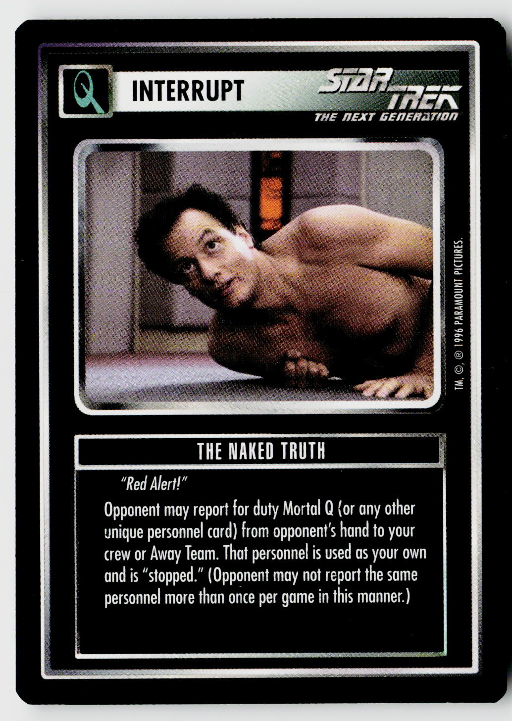 Star Trek The Next Generation CCG | Q Continuum | The Naked Truth | Common