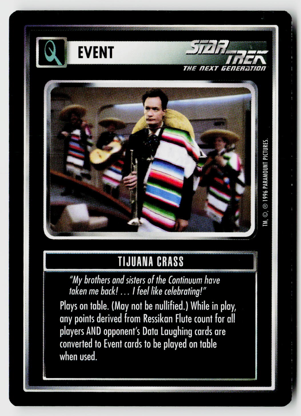 Star Trek The Next Generation CCG | Q Continuum | Tijuana Crass | Common