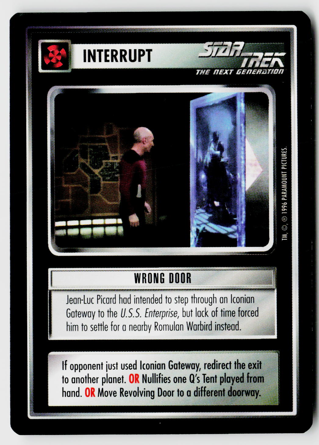 Star Trek The Next Generation CCG | Q Continuum | Wrong Door | Uncommon