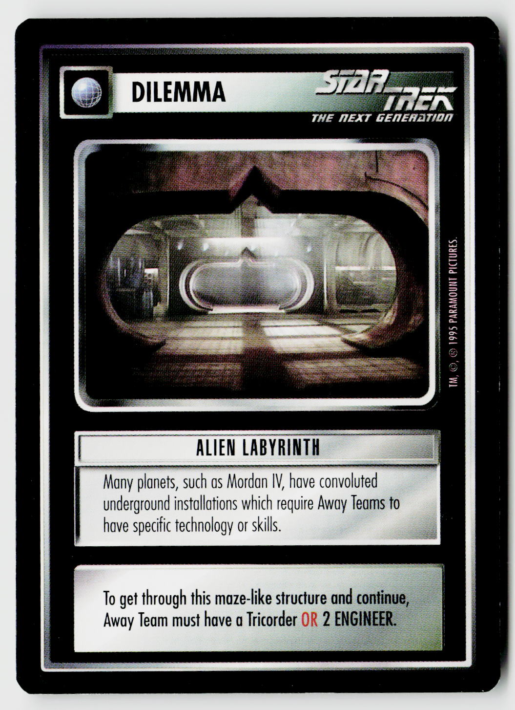 Star Trek The Next Generation CCG | Alternate Universe | Alien Labyrinth | Common