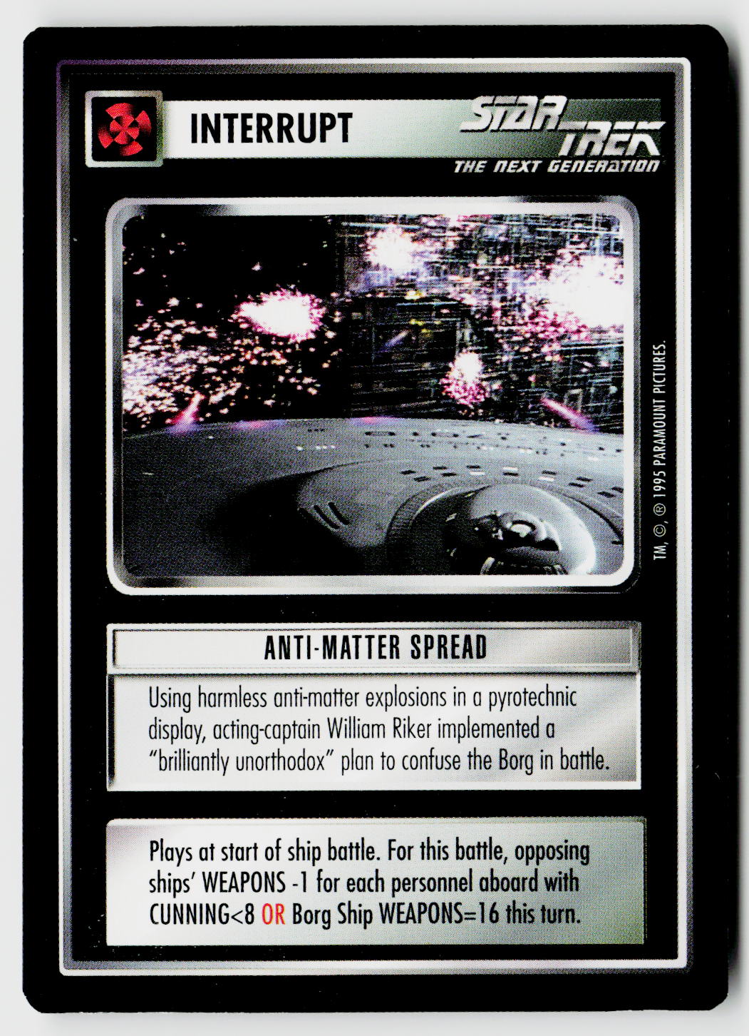 Star Trek The Next Generation CCG | Alternate Universe | Anti-Matter Spread | Common