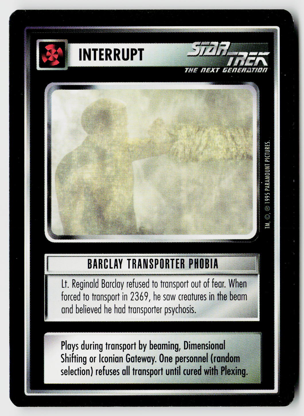 Star Trek The Next Generation CCG | Alternate Universe | Barclay Transporter Phobia | Uncommon