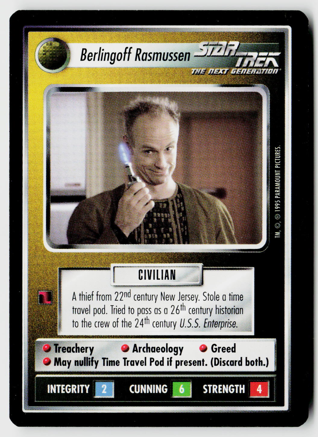 Star Trek The Next Generation CCG | Alternate Universe | Berlingoff Rasmussen | Rare