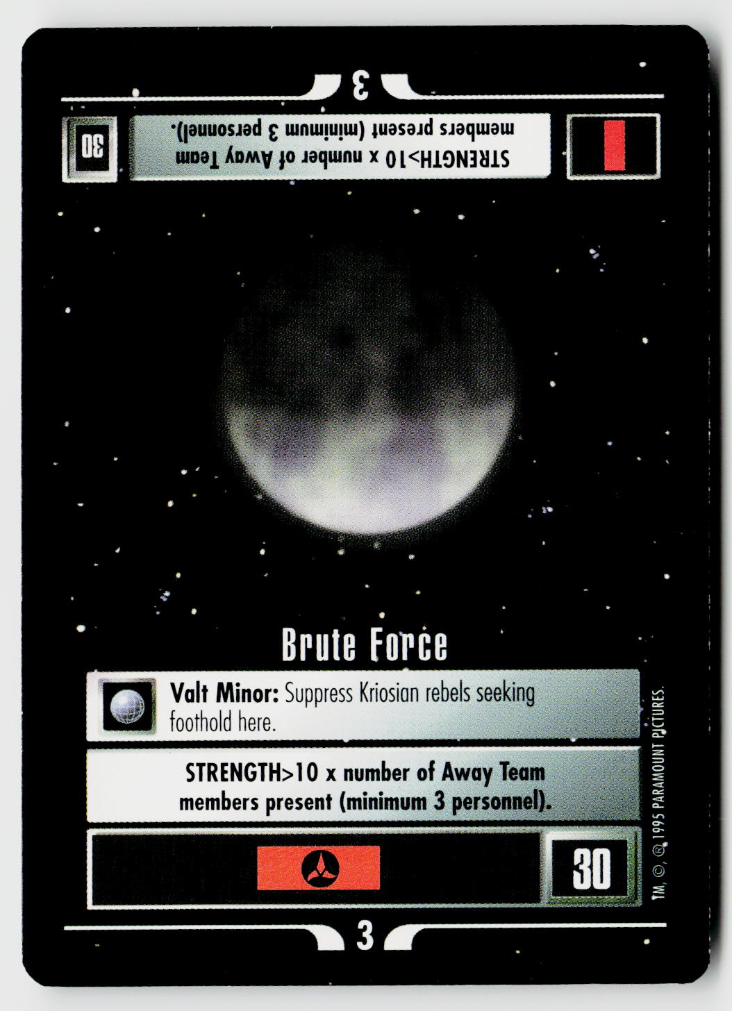 Star Trek The Next Generation CCG | Alternate Universe | Brute Force | Rare