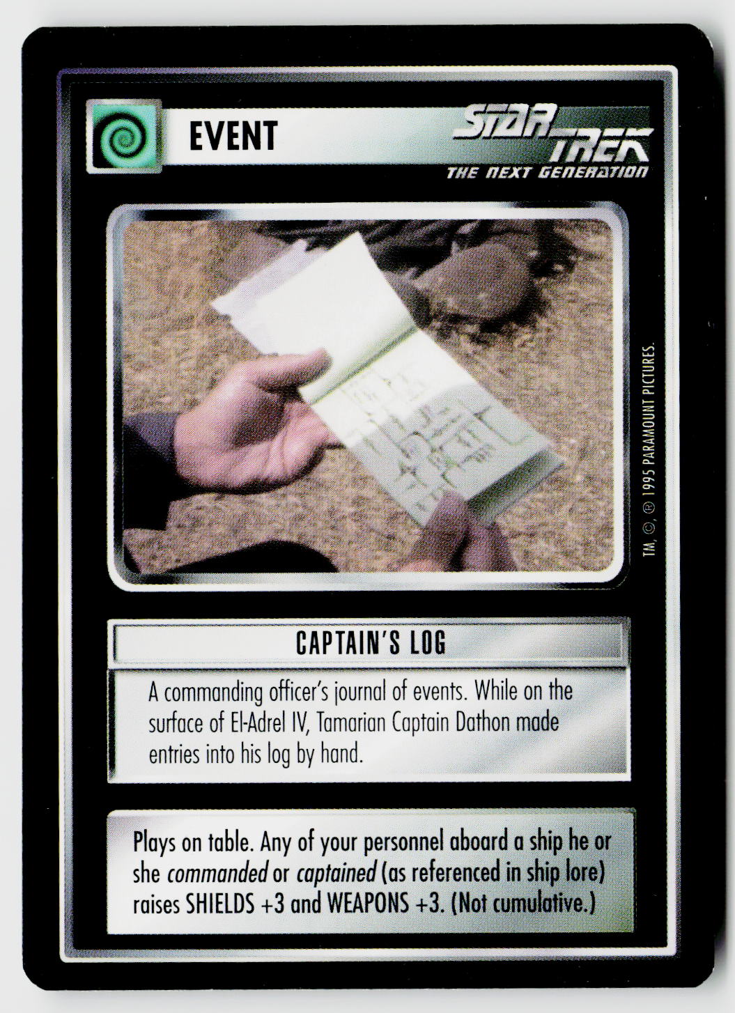 Star Trek The Next Generation CCG | Alternate Universe | Captain's Log | Uncommon