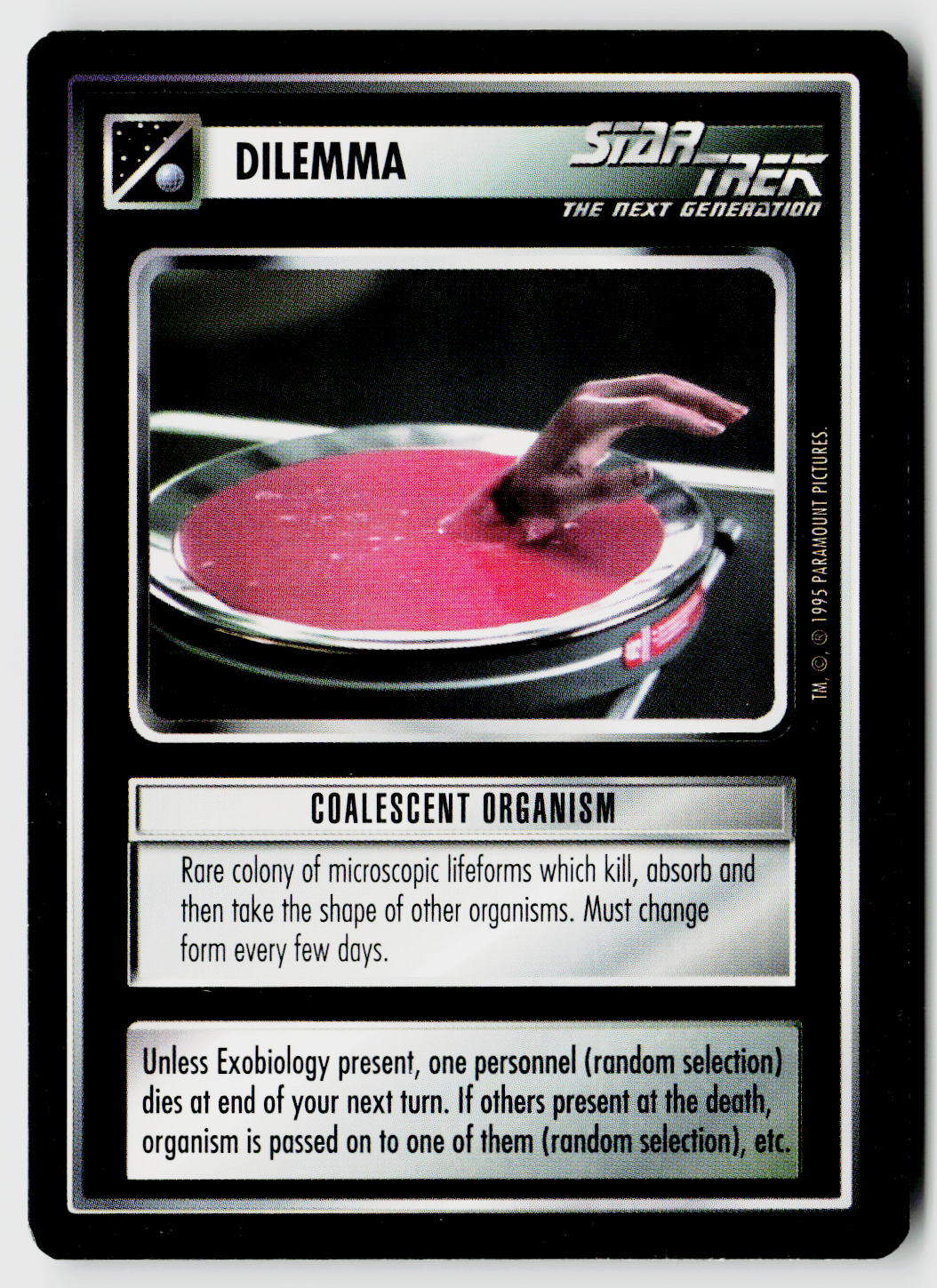 Star Trek The Next Generation CCG | Alternate Universe | Coalescent Organism | Rare