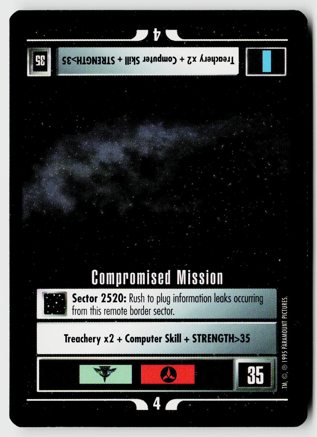Star Trek The Next Generation CCG | Alternate Universe | Compromised Mission | Rare