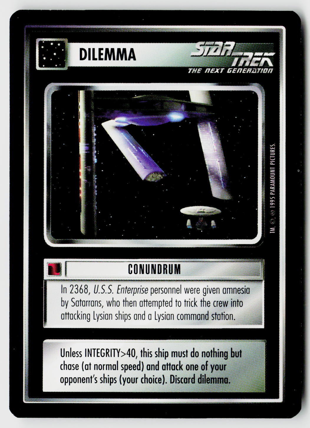 Star Trek The Next Generation CCG | Alternate Universe | Conundrum | Common