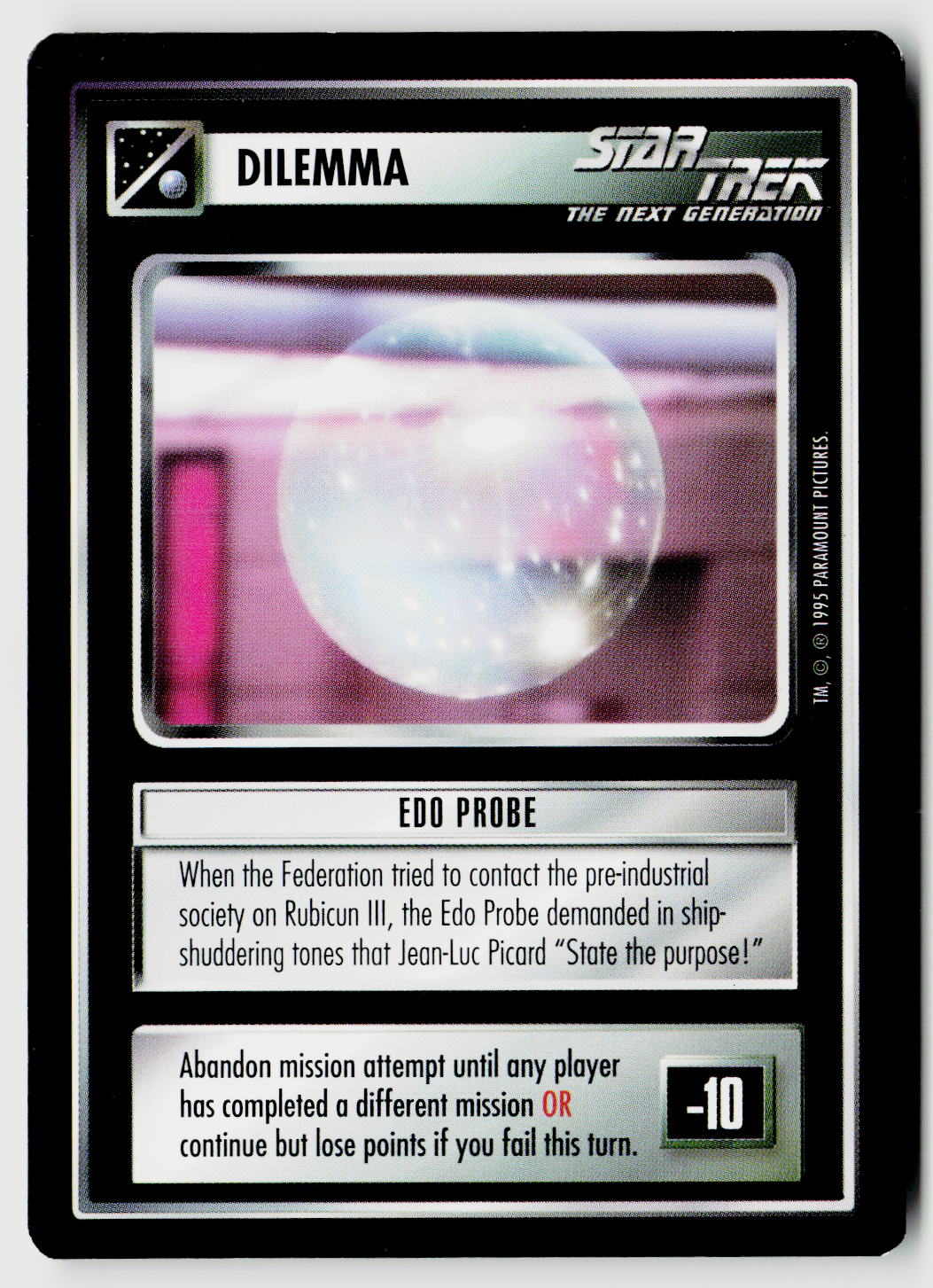 Star Trek The Next Generation CCG | Alternate Universe | Edo Probe | Uncommon