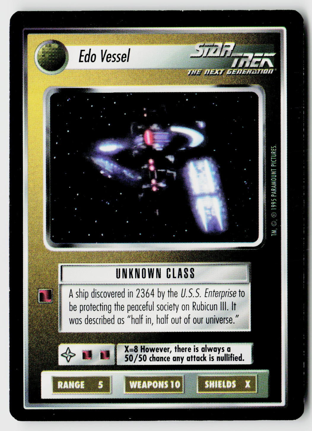 Star Trek The Next Generation CCG | Alternate Universe | Edo Vessel | Rare