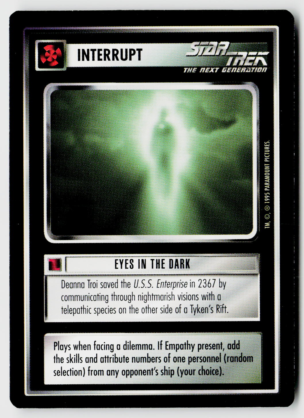 Star Trek The Next Generation CCG | Alternate Universe | Eyes In The Dark | Common