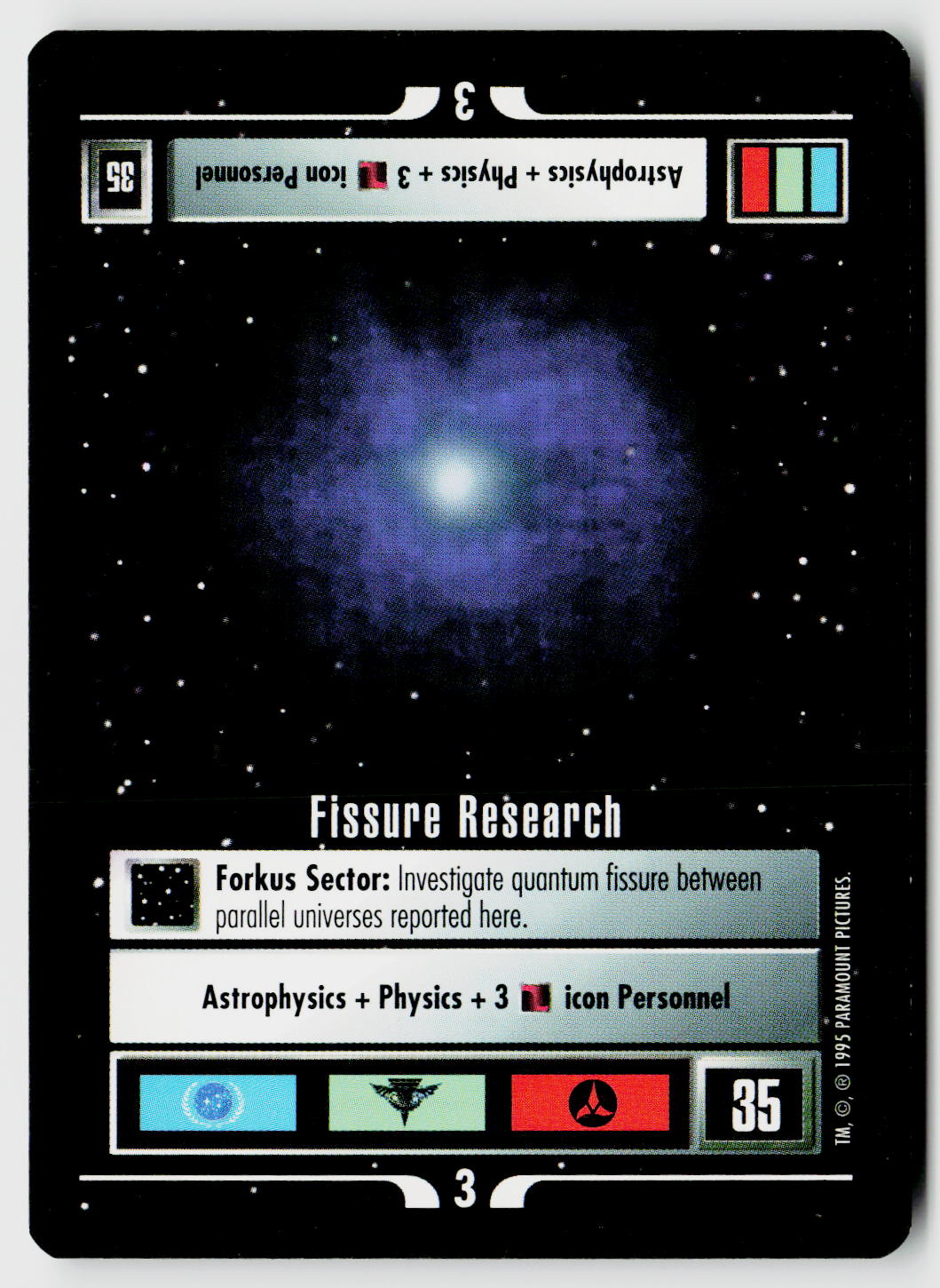 Star Trek The Next Generation CCG | Alternate Universe | Fissure Research | Rare