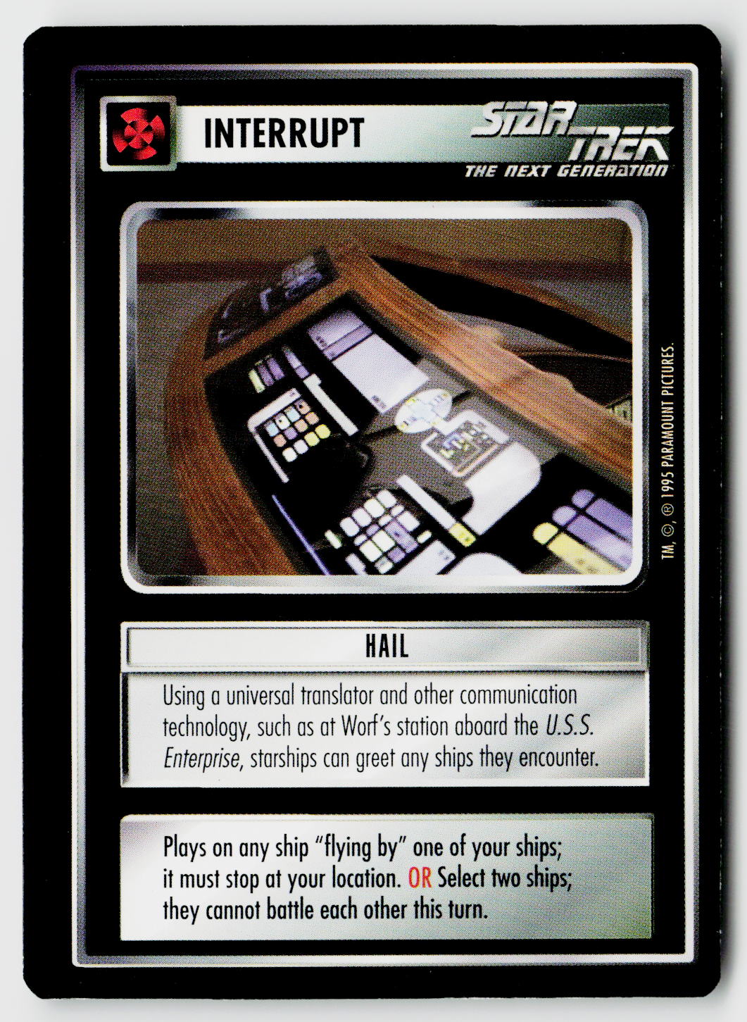 Star Trek The Next Generation CCG | Alternate Universe | Hail | Common
