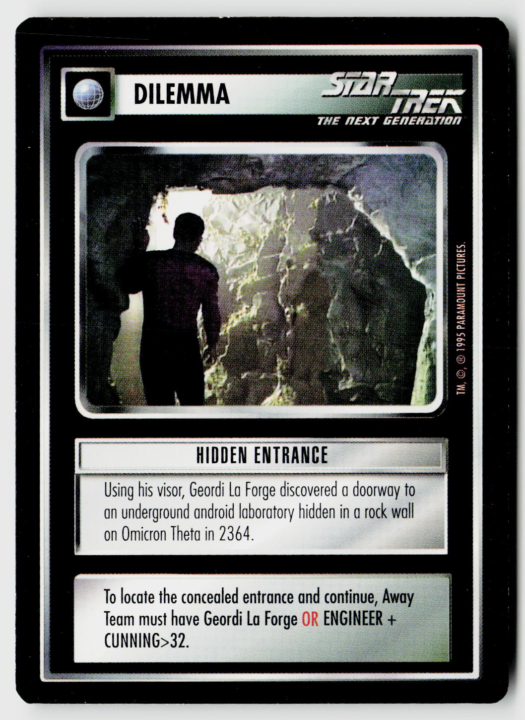 Star Trek The Next Generation CCG | Alternate Universe | Hidden Entrance | Common