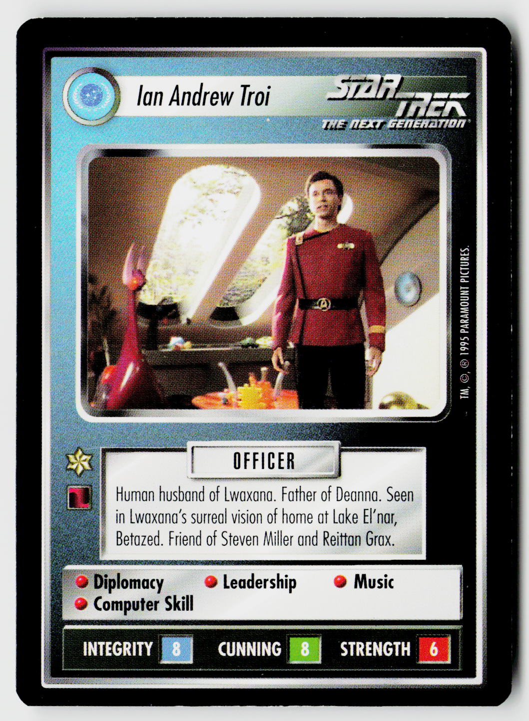Star Trek The Next Generation CCG | Alternate Universe | Ian Andrew Troi | Rare