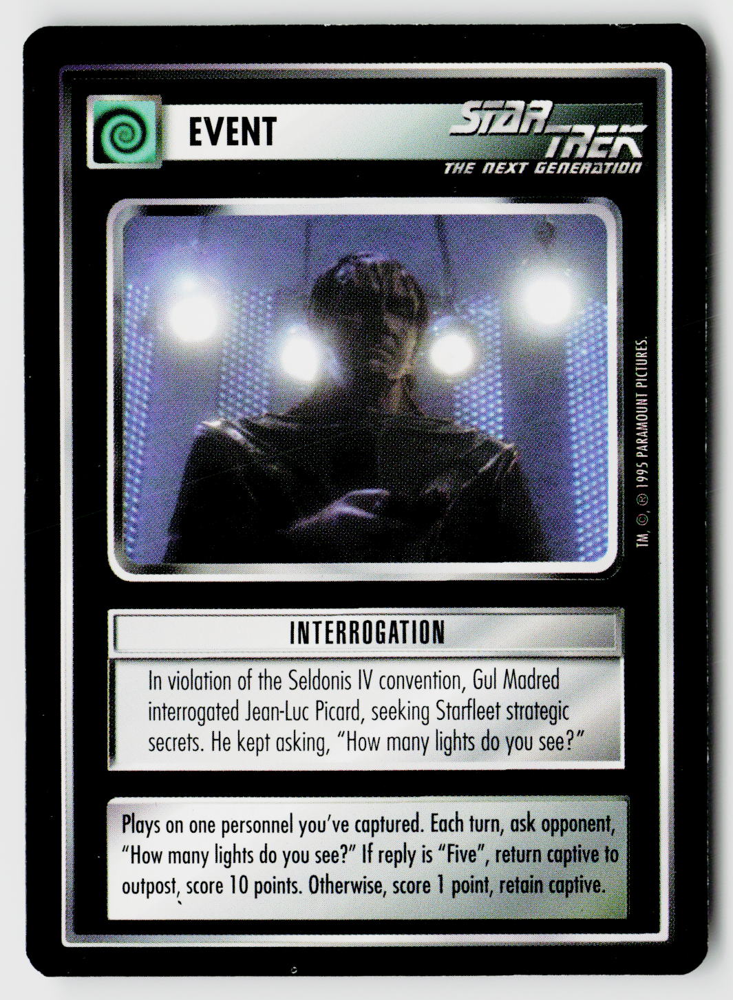 Star Trek The Next Generation CCG | Alternate Universe | Interrogation | Rare