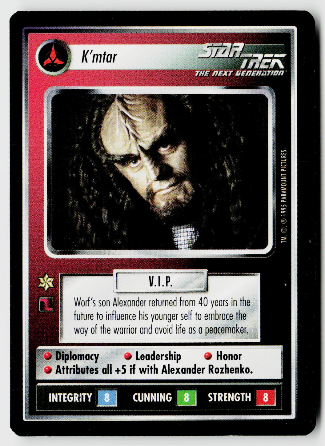 Star Trek The Next Generation CCG | Alternate Universe | K'mtar | Rare