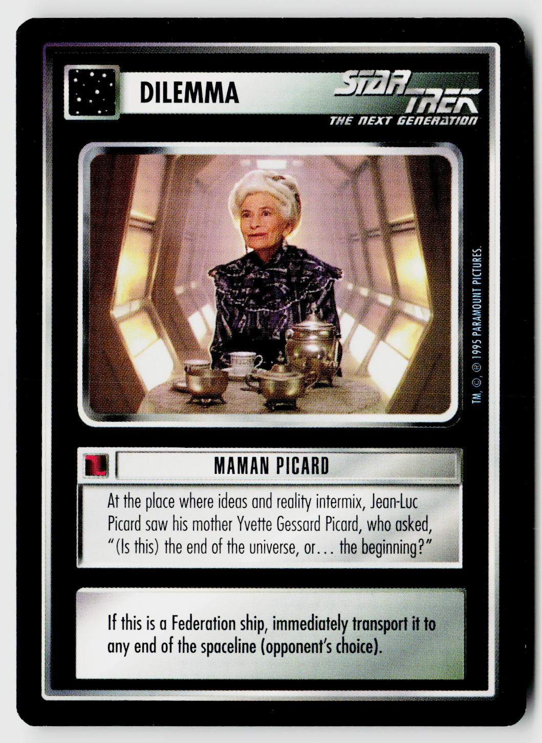 Star Trek The Next Generation CCG | Alternate Universe | Maman Picard | Uncommon