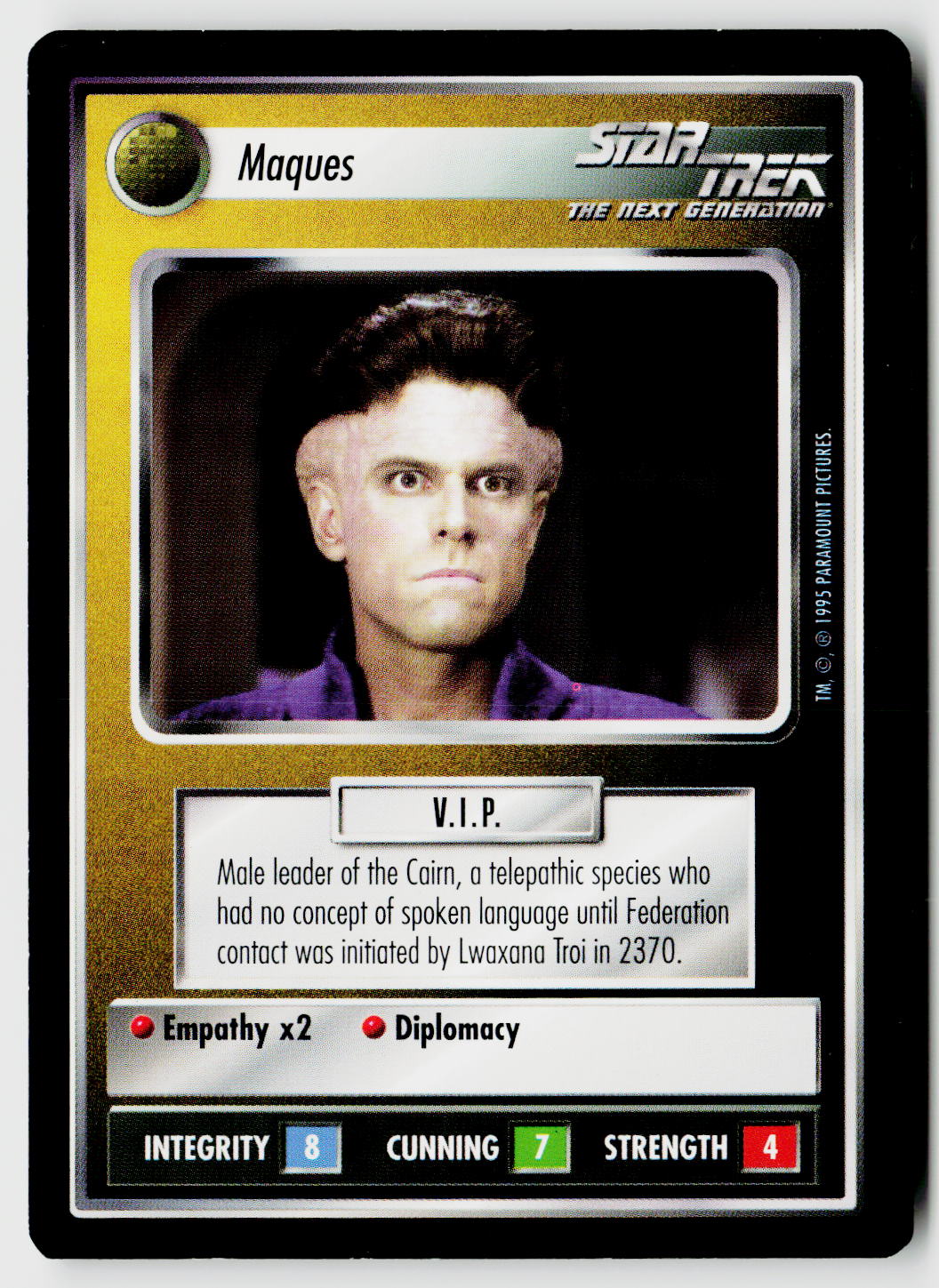 Star Trek The Next Generation CCG | Alternate Universe | Maques | Uncommon