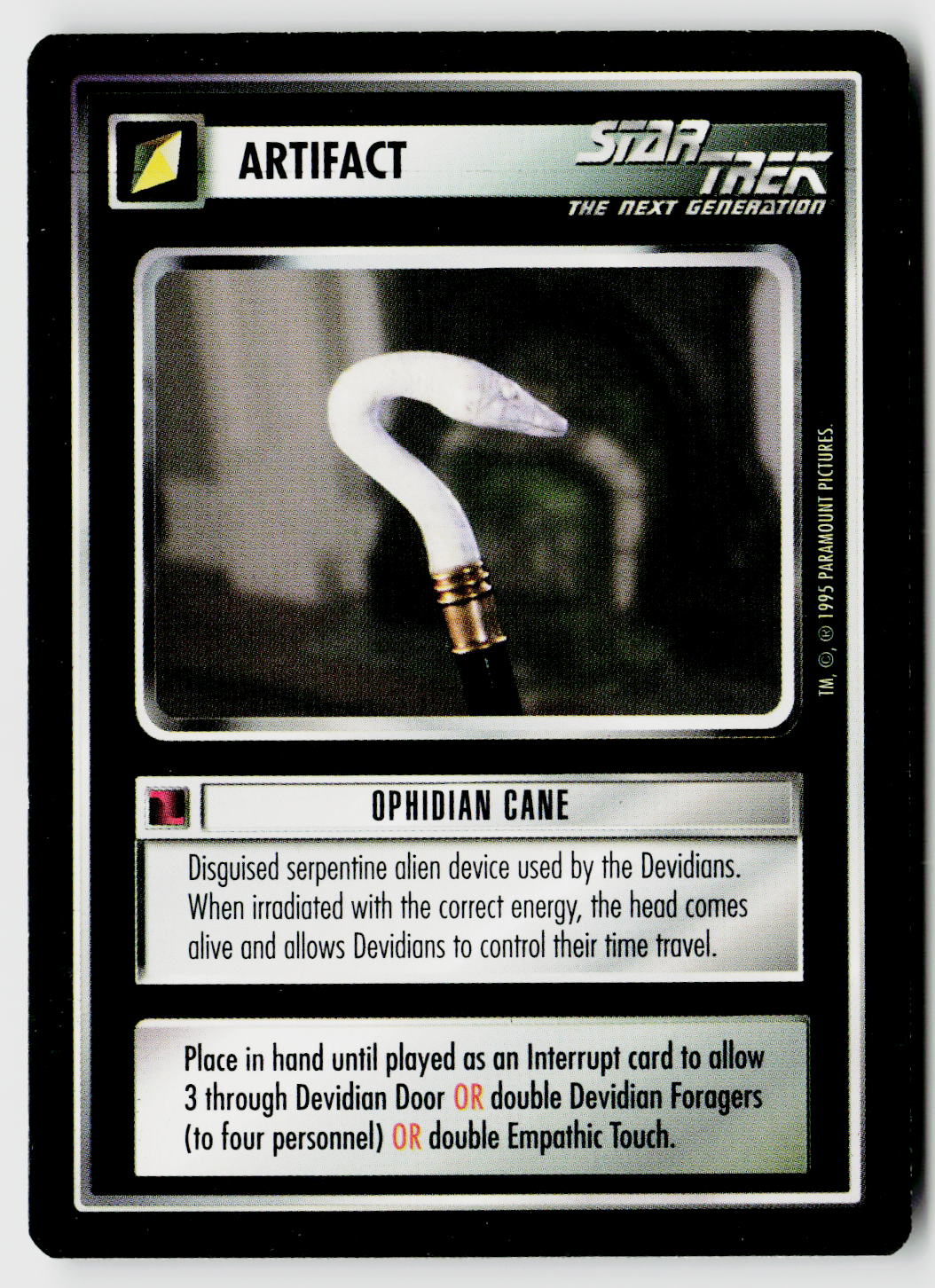 Star Trek The Next Generation CCG | Alternate Universe | Ophidian Cane | Rare