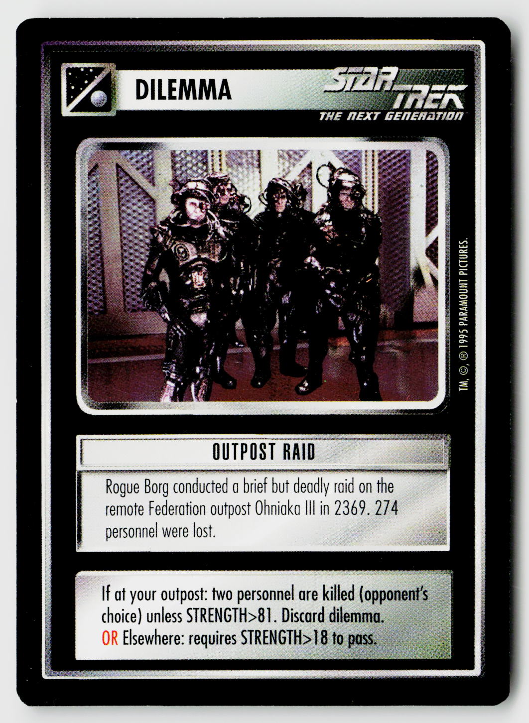 Star Trek The Next Generation CCG | Alternate Universe | Outpost Raid | Common