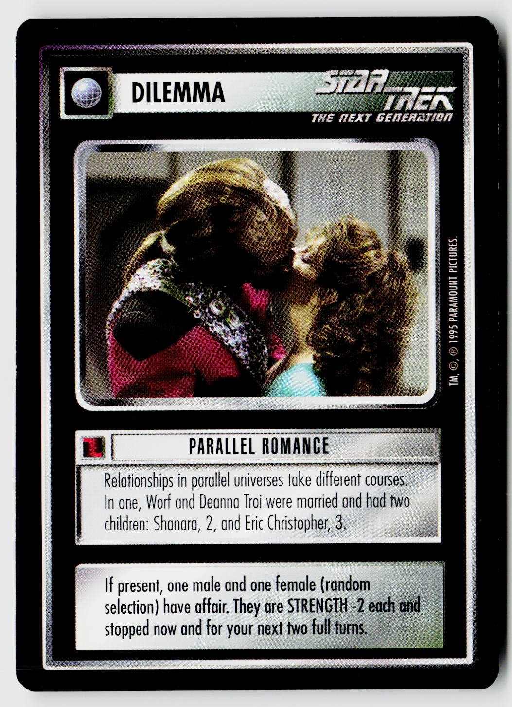 Star Trek The Next Generation CCG | Alternate Universe | Parallel Romance | Uncommon