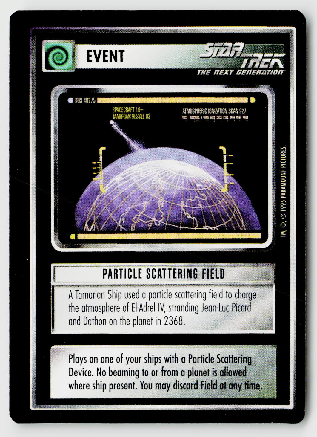 Star Trek The Next Generation CCG | Alternate Universe | Particle Scattering Field | Common