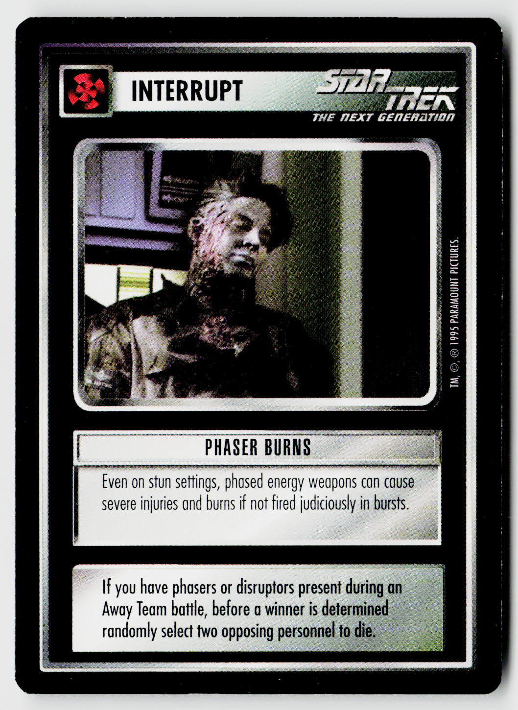 Star Trek The Next Generation CCG | Alternate Universe | Phaser Burns | Common