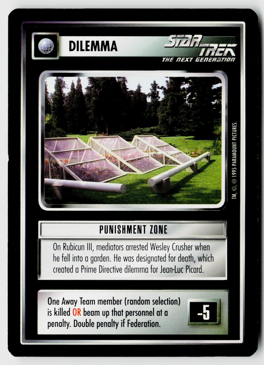 Star Trek The Next Generation CCG | Alternate Universe | Punishment Zone | Common