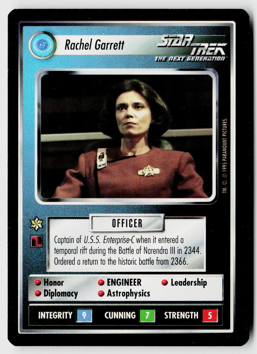 Star Trek The Next Generation CCG | Alternate Universe | Rachel Garrett | Rare