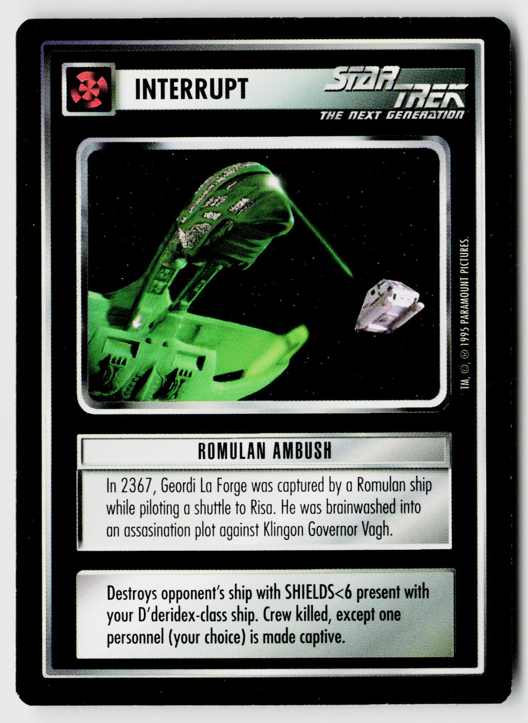 Star Trek The Next Generation CCG | Alternate Universe | Romulan Ambush | Uncommon