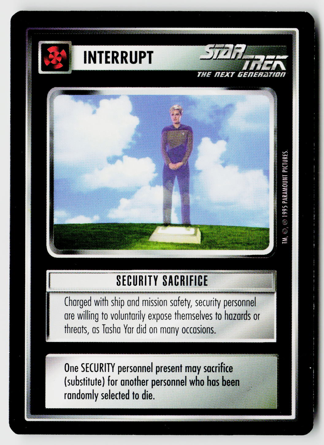 Star Trek The Next Generation CCG | Alternate Universe | Security Sacrifice | Common