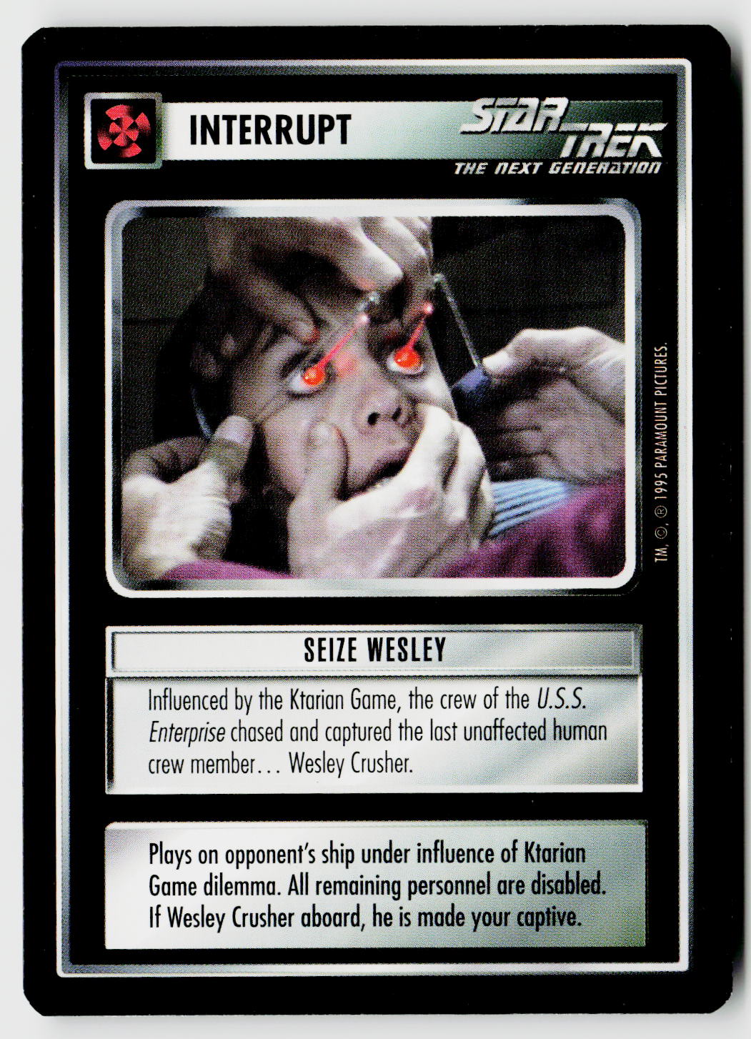 Star Trek The Next Generation CCG | Alternate Universe | Seize Wesley | Rare