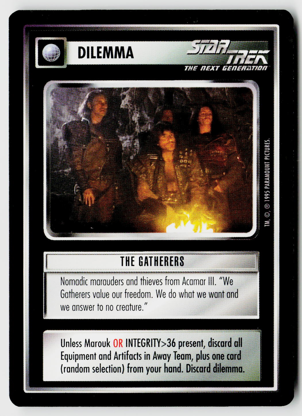 Star Trek The Next Generation CCG | Alternate Universe | The Gatherers | Common