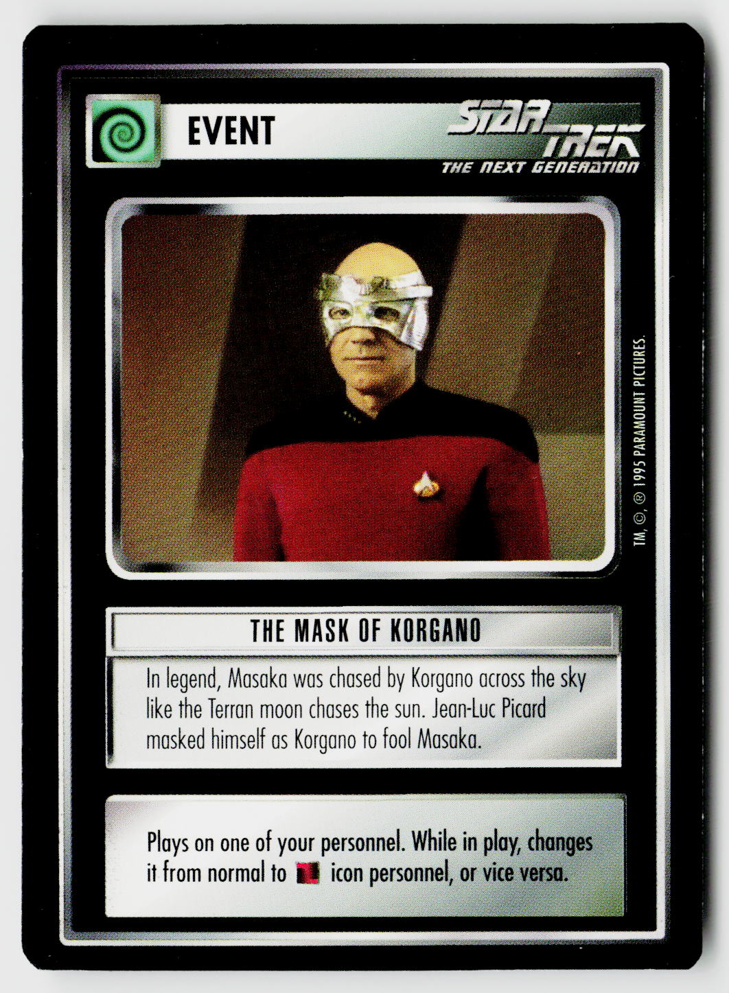 Star Trek The Next Generation CCG | Alternate Universe | The Mask of Korgano | Common