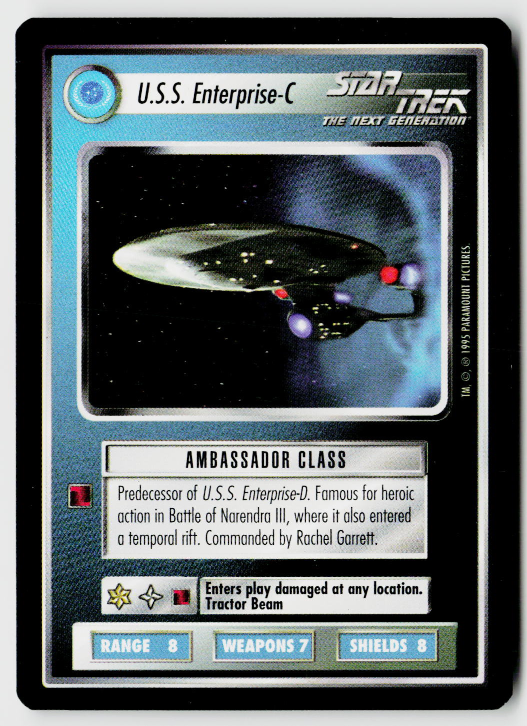 Star Trek The Next Generation CCG | Alternate Universe | U.S.S. Enterprise-C | Rare