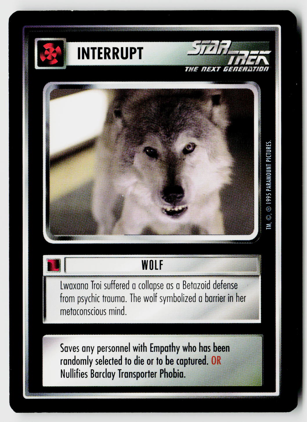 Star Trek The Next Generation CCG | Alternate Universe | Wolf | Uncommon