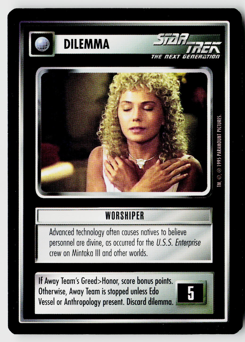 Star Trek The Next Generation CCG | Alternate Universe | Worshiper | Common