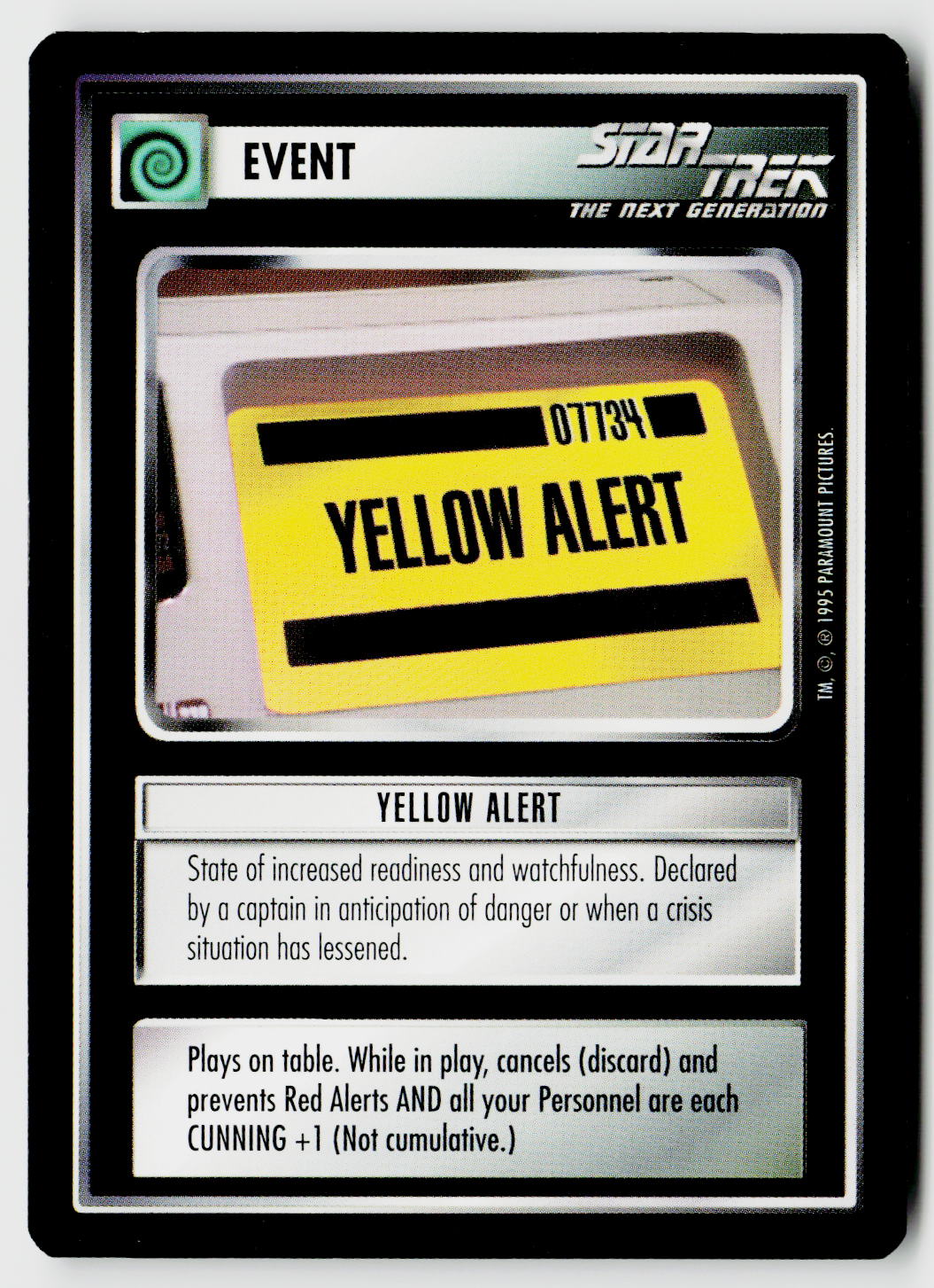 Star Trek The Next Generation CCG | Alternate Universe | Yellow Alert | Common