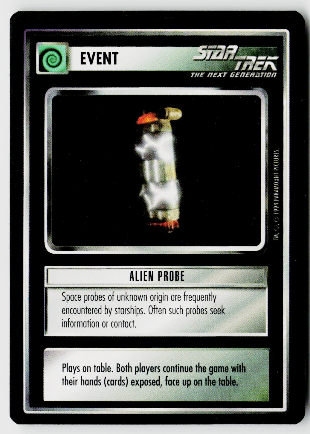 Star Trek The Next Generation | 1E Premiere Black Border | Alien Probe | Uncommon