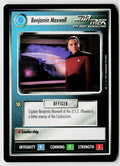 Star Trek The Next Generation | 1E Premiere Black Border | Benjamin Maxwell | Rare
