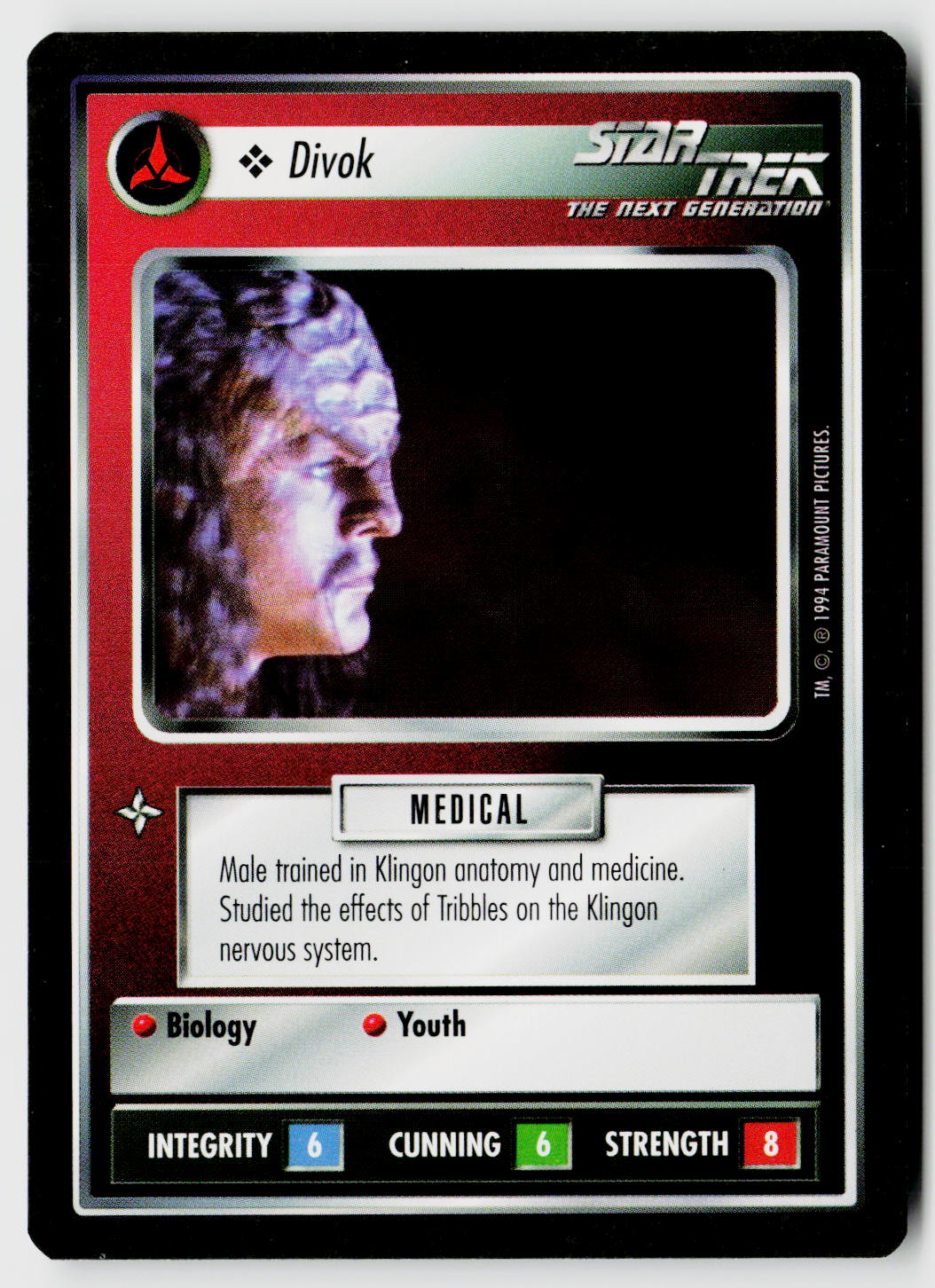 Star Trek The Next Generation | 1E Premiere Black Border | Divok | Common