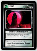 Star Trek The Next Generation | 1E Premiere Black Border | Espionage: Klingon On Federation | Common