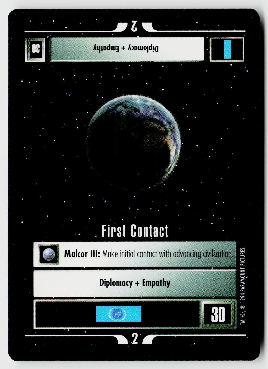 Star Trek The Next Generation | 1E Premiere Black Border | First Contact | Uncommon