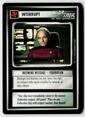 Star Trek The Next Generation | 1E Premiere Black Border | Incoming Message - Federation | Uncommon