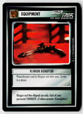 Star Trek The Next Generation | 1E Premiere Black Border | Klingon Disruptor | Uncommon
